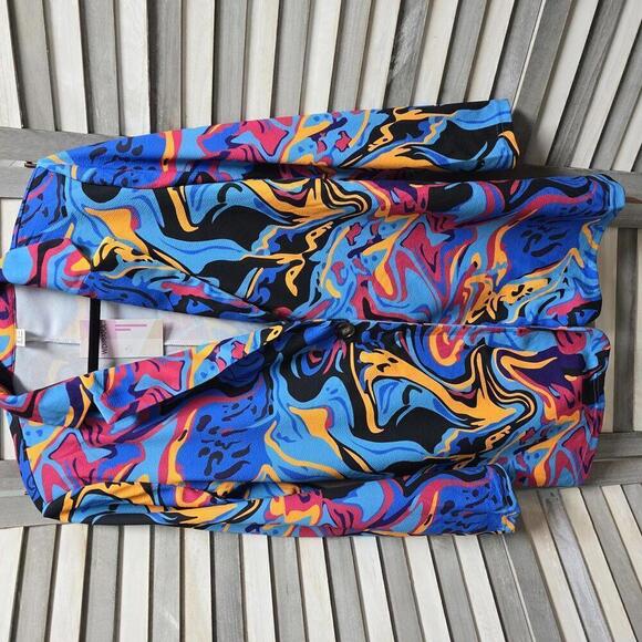 Jackets & Blazers - Women's Graphic Print Blazer Button Open Front | Wdirara | Medium